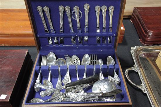 Appraisal: SET STERLING SILVER FLATWARE Towle French Provincial pattern Nine dinner