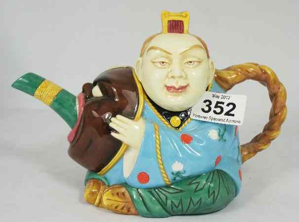 Appraisal: Minton Majolica Character Tea Pot Chinaman Limited Edition Boxed with