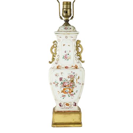 Appraisal: Samson Famille Rose Porcelain Covered Vase Estimate -