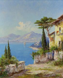 Appraisal: Painting Constantin Westchiloff Constantin Westchiloff Russian - View of Amalfi