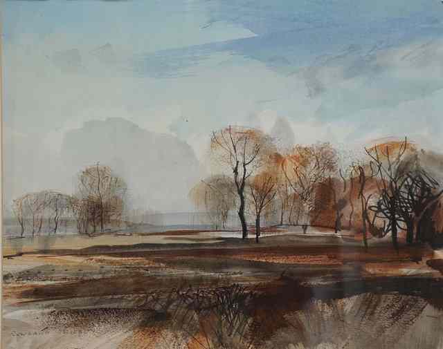 Appraisal: Rowland Hilder British - Autumn landscape North Kent signed titled