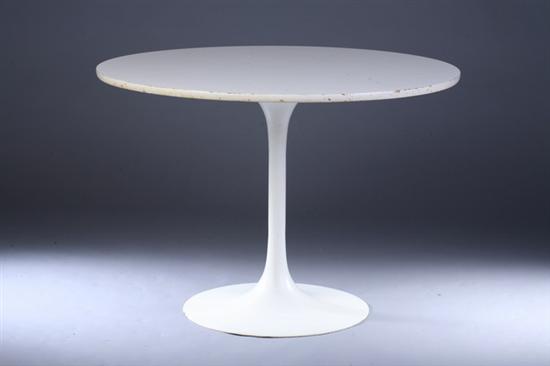 Appraisal: MID-CENTURY STYLE CONTEMPORARY TULIP PEDESTAL TABLE th century based on