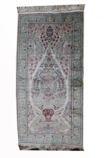 Appraisal: th C Persian Silk Rug th C Persian Silk Rug