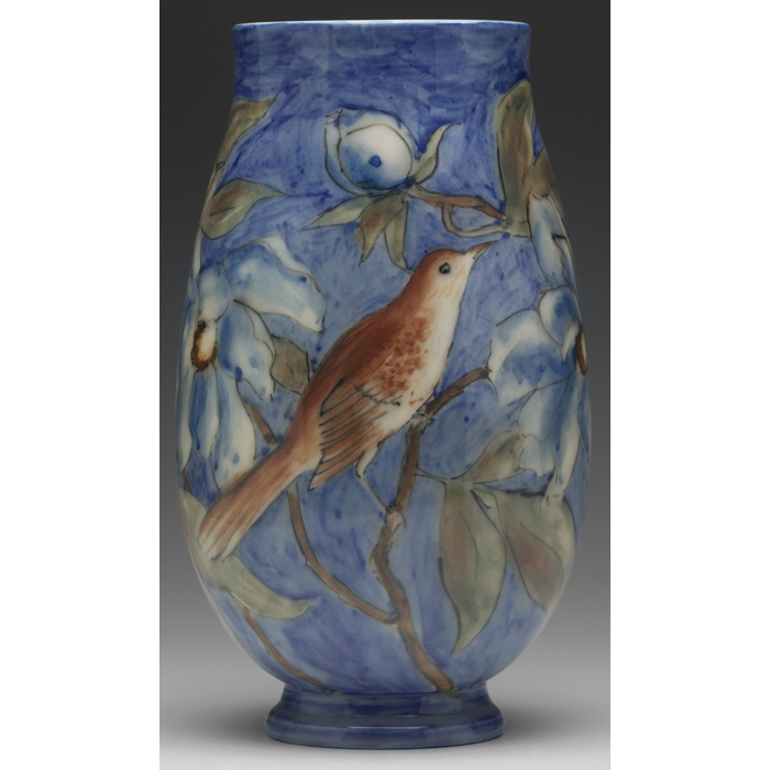 Appraisal: Large and beautifully executed Rookwood vase Porcelain glaze with a