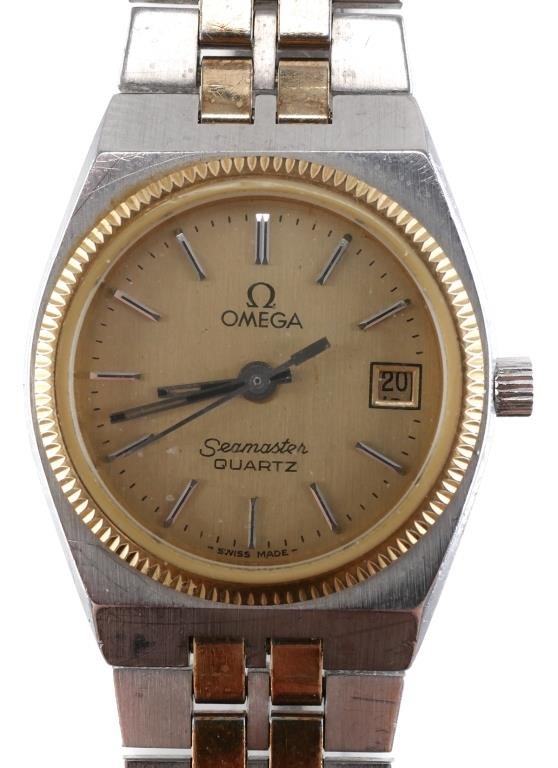 Appraisal: Vintage Omega Seamaster quartz watch running condition Typical wear including