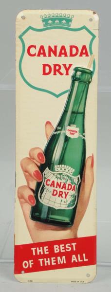 Appraisal: Tin Embossed Canada Dry Ginger Ale Door Push Appears to