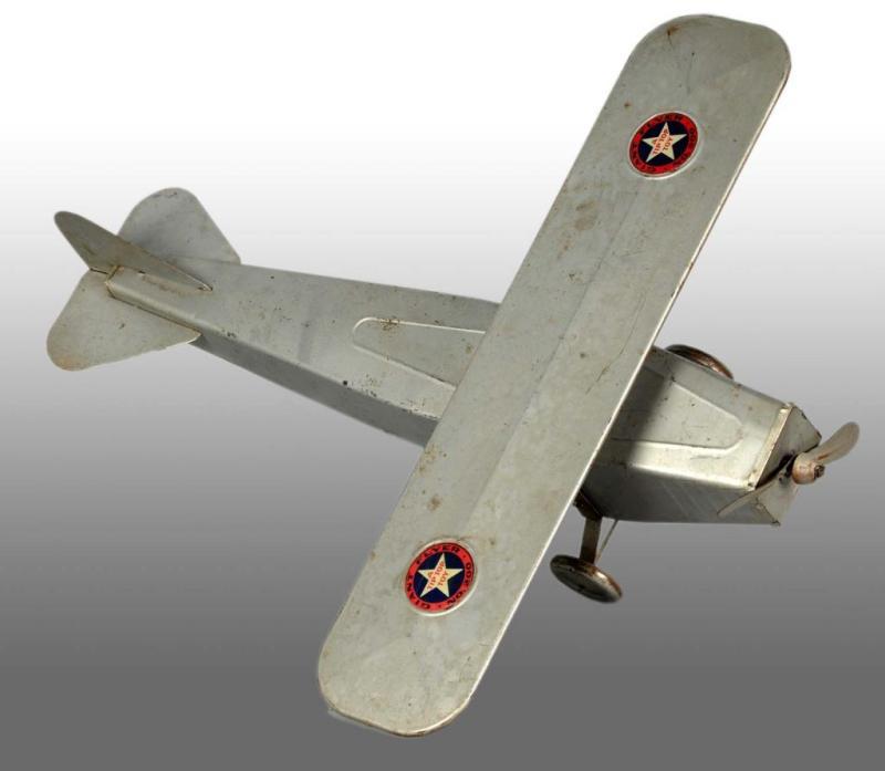 Appraisal: Pressed Steel No Giant Flyer Airplane Toy Description Made by