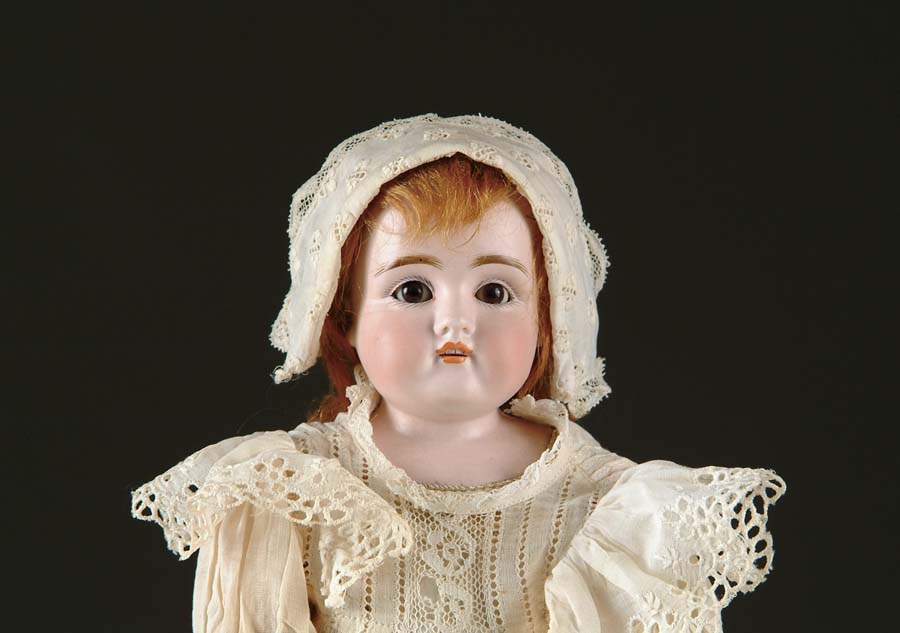 Appraisal: KESTNER DOLL Lovely all original Kestner shoulder head incised DEP