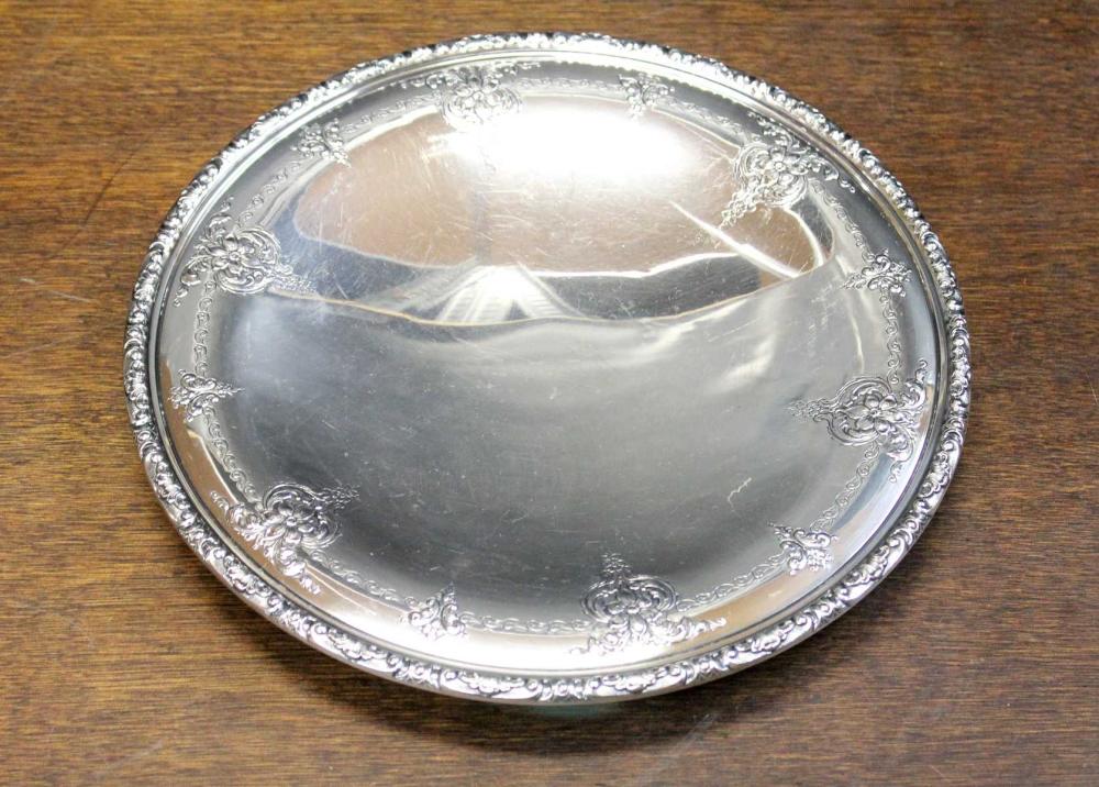 Appraisal: TOWLE STERLING SILVER FOOTED CAKE PLATE Old Master pattern Diameter