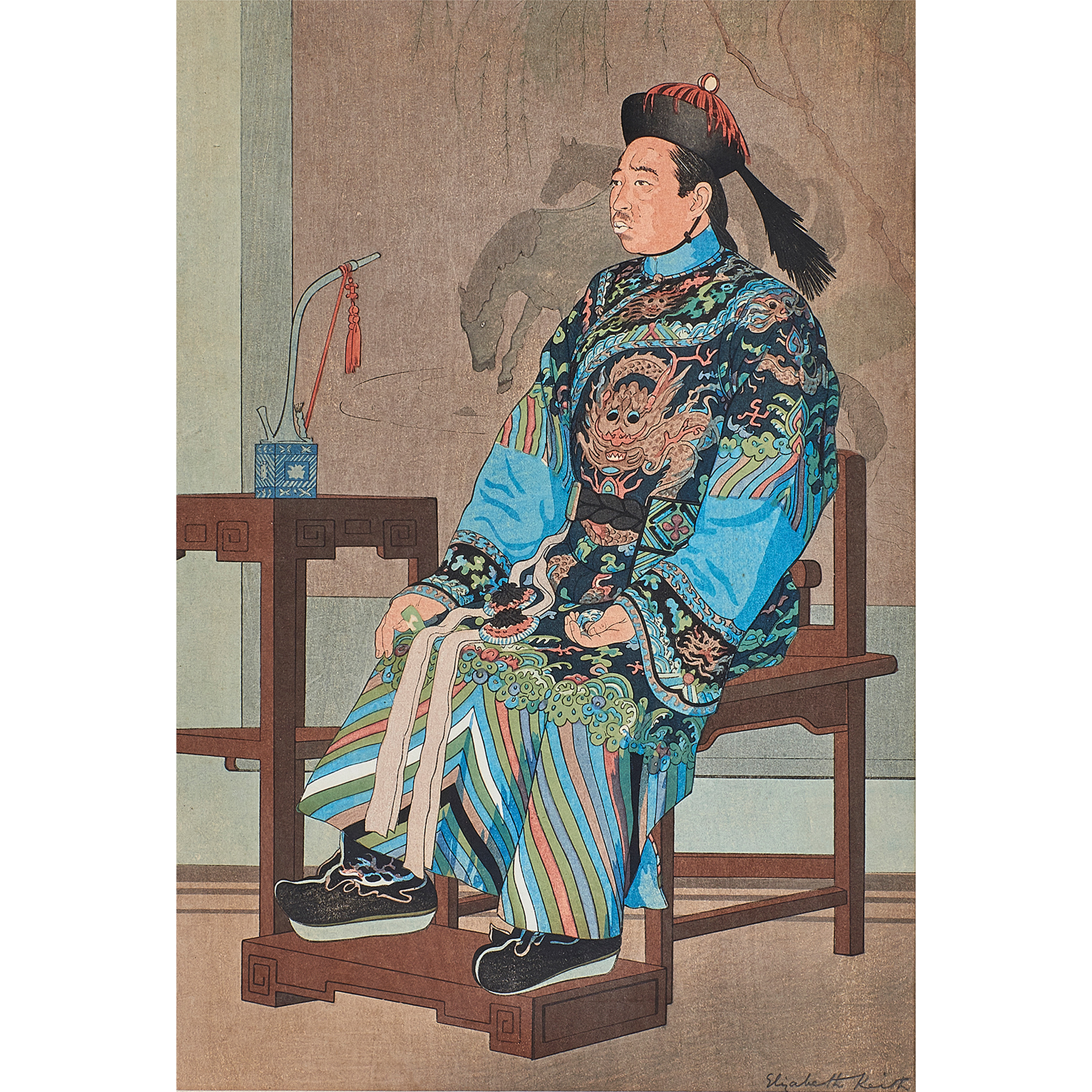 Appraisal: PRINT ELIZABETH KEITH Elizabeth Keith British - Manchu Official Peking