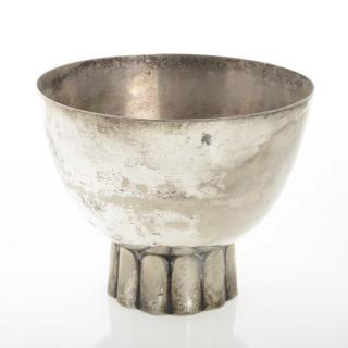 Appraisal: KEM Weber silver plated modernist bowl KEM Weber silver plated