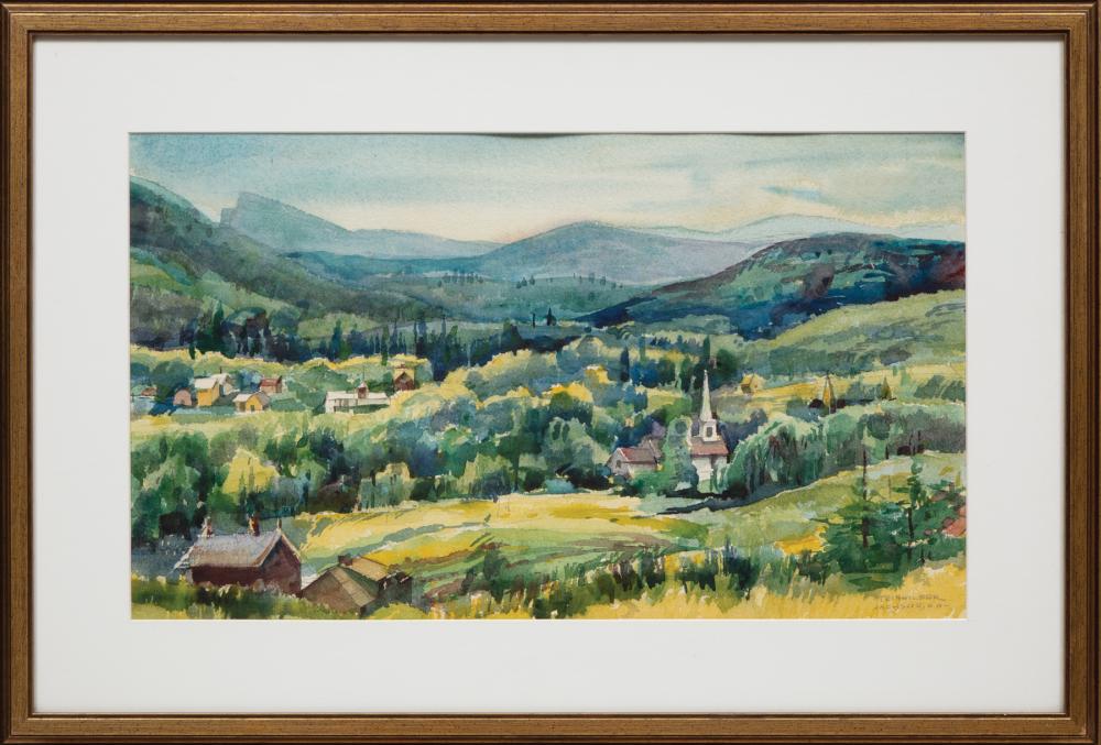 Appraisal: Walter Steinhilber American - Panorama from Windswept Cabin Jackson N