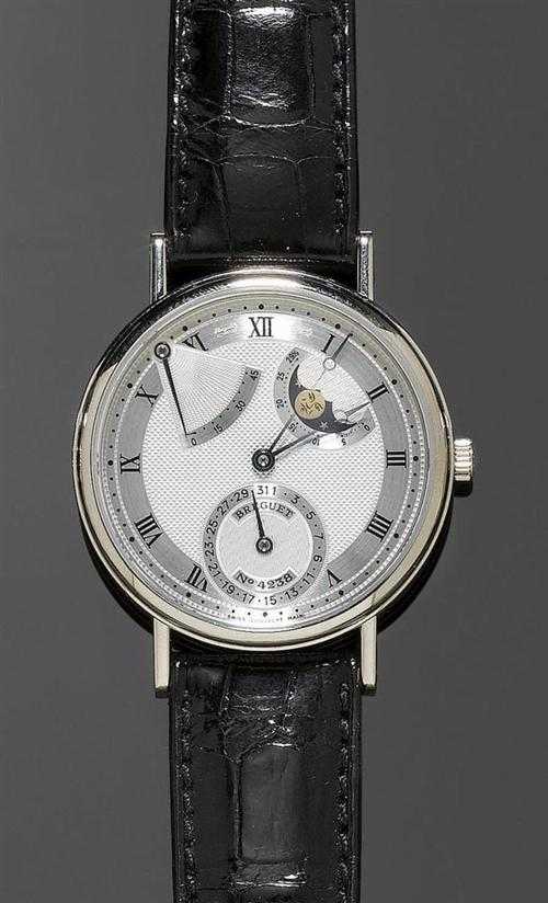 Appraisal: GENTLEMAN'S WRISTWATCH AUTOMATIC WITH POWER RESERVE INDICATOR AND MOON PHASE