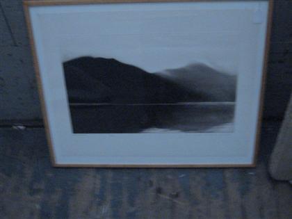 Appraisal: UNKNOWN late th century Print Print depicts two mountains over