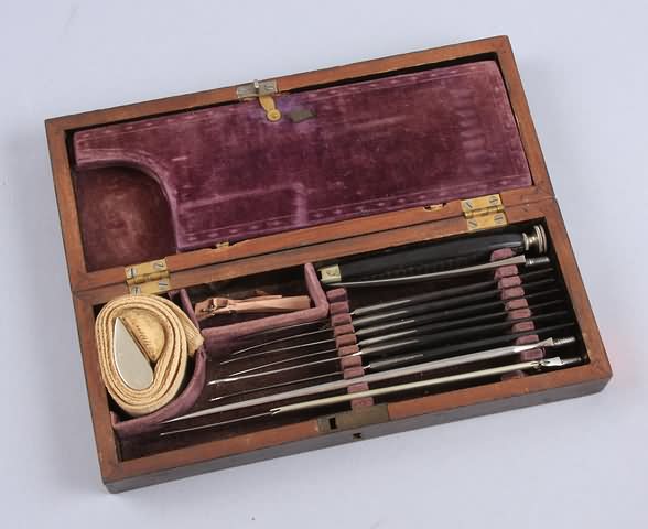 Appraisal: Two tier amputation set by F G Otto Sons case