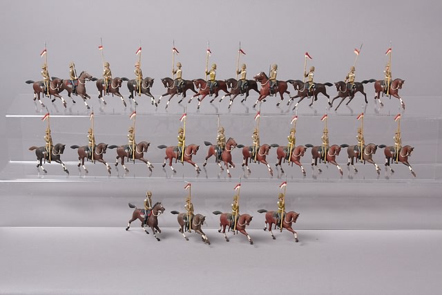 Appraisal: Lot of converted and repainted Britain lancers representing active service