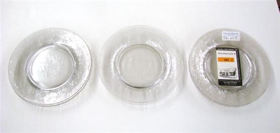 Appraisal: Eight cut-crystal salad plates