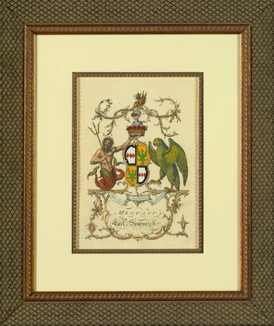 Appraisal: British School th Century Heraldry suite of four hand-colored engravings