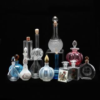 Appraisal: Vintage Perfume Bottles mid to late th century including crackle