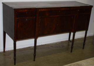 Appraisal: th c Massachusetts Sheraton mahogany sideboard w x h x