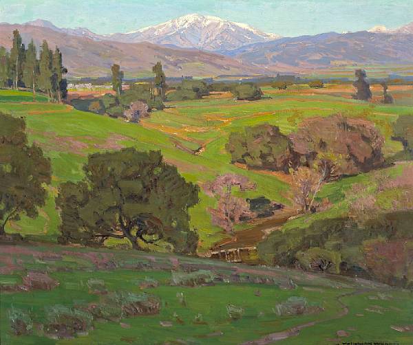 Appraisal: n a William Wendt American - Rolling Hills with a