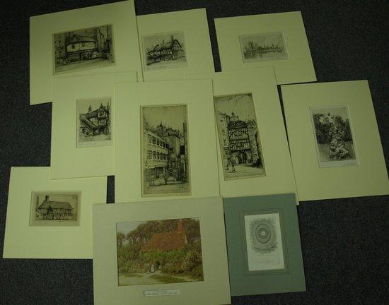 Appraisal: Sundry prints including etchings by Edward J Cherry E Sharland