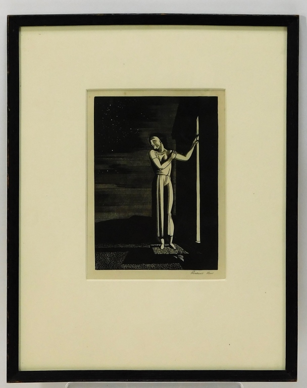 Appraisal: ROCKWELL KENT STARRY NIGHT WOODBLOCK PRINT New York - Starry