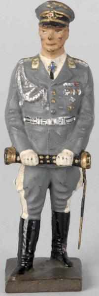 Appraisal: Lineol G ring Standing with Baton In Luftwaffe uniform Some