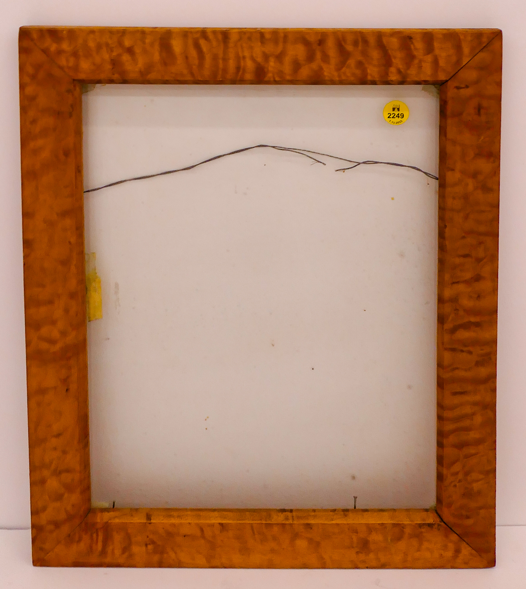 Appraisal: Antique Flame Grain Maple Picture Frame- fits x ''