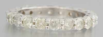 Appraisal: A Ladies' Diamond Eternity Band k white gold eternity band