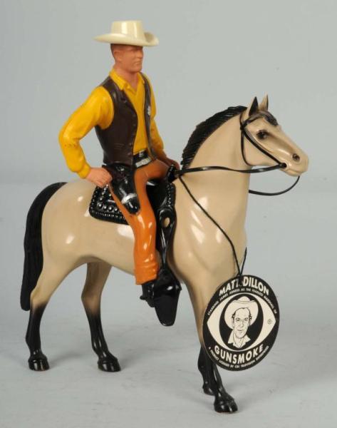 Appraisal: Hartland Horse and Dillon Rider Description Plastic Includes original string