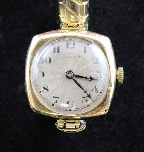 Appraisal: A lady's 's ct gold Rolex wrist watch with engine