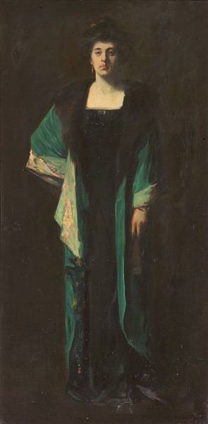 Appraisal: n a Frank Van Sloun American - Portrait of Mrs