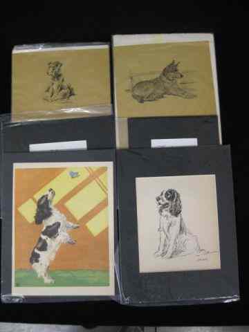 Appraisal: Drawings Prints of Dogs