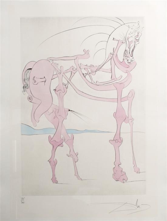 Appraisal: Salvador Dali Spanish - Chaval en Rose Visions de Quevedo