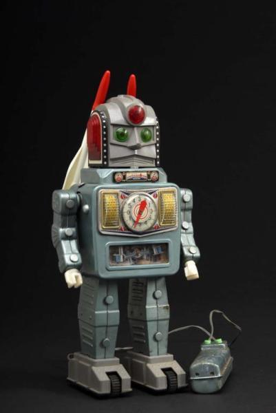 Appraisal: Rocket Man Robot Description Japanese Made by Alps Working Has