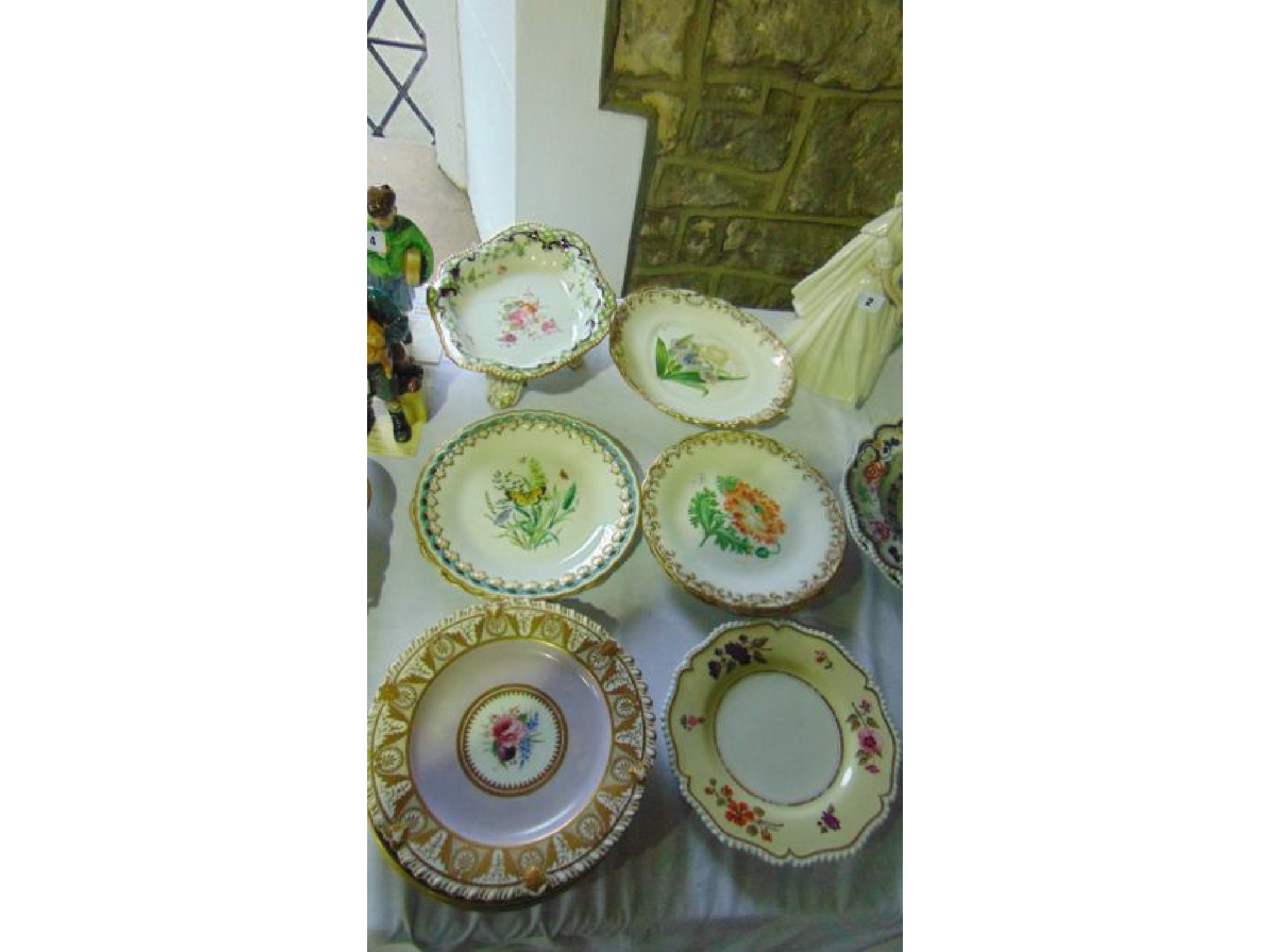 Appraisal: A collection of various th century dessert wares including plate