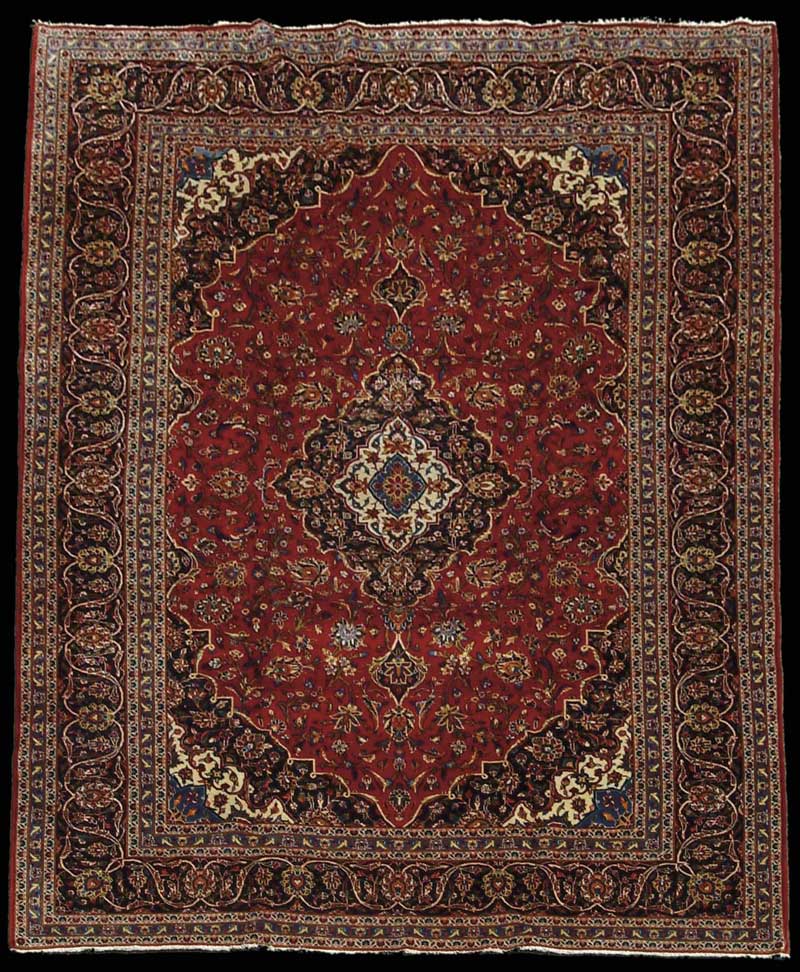 Appraisal: ROOM SIZE ORIENTAL PERSIAN KASHAN RUG All over flower pattern