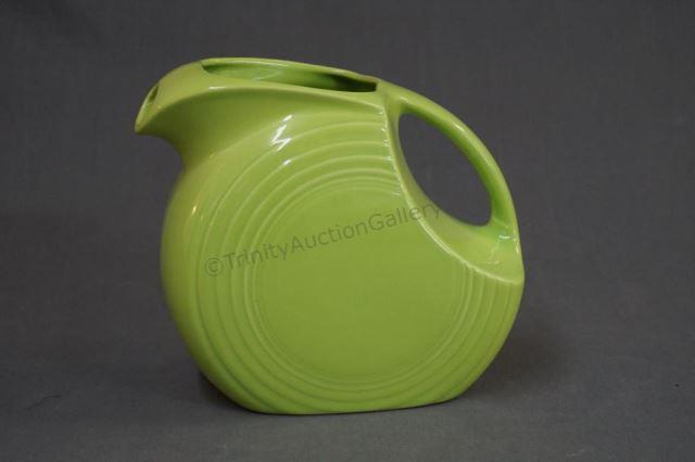 Appraisal: Fiesta Ware Chartreuse oz Pitcher Clearly marked and identified on