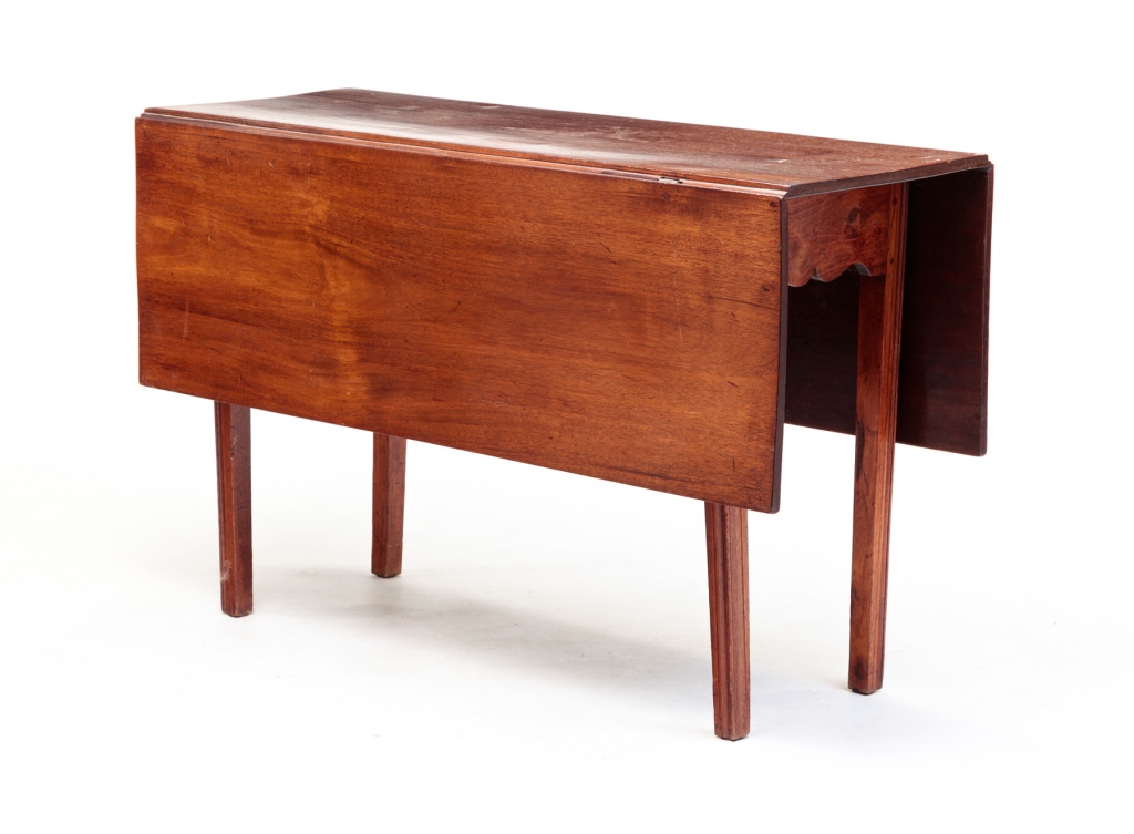 Appraisal: Late th century mahogany and birch Mahogany one board top