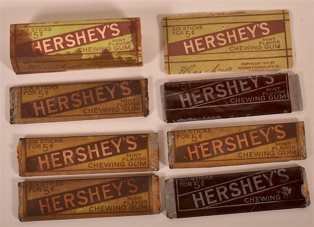 Appraisal: Early s Hersheys Chewing Gum Early s Hersheys Original Seven