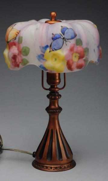 Appraisal: Puffy Pairpoint Butterfly Lamp Base signed Pairpoint D Vibrant color