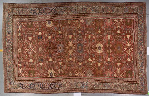 Appraisal: A Mahal carpet Central Persia late th century size approximately