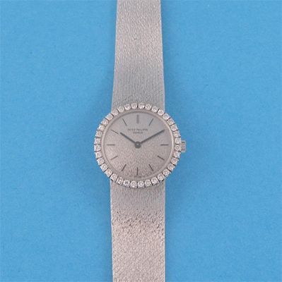 Appraisal: A lady's ct white gold wristwatch by Patek Philippe signed