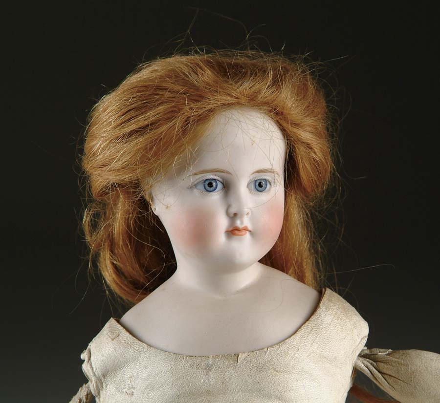 Appraisal: SOLID DOME GLASS EYE CLOSE MOUTH TURNED SHOULDER HEAD DOLL