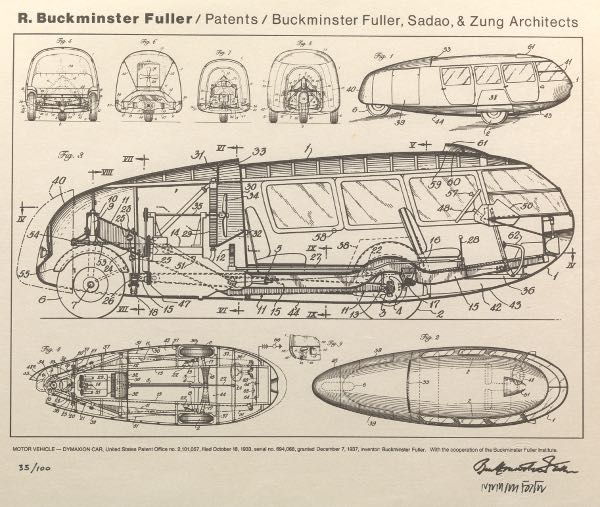 Appraisal: R BUCKMINSTER FULLER AMERICAN - x Pair of prints Motor