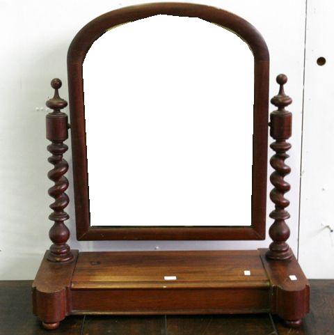 Appraisal: An Australian cedar toilet mirror