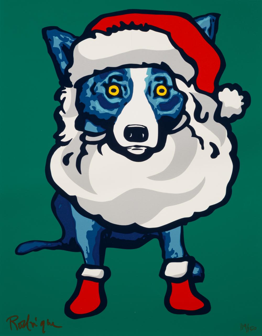 Appraisal: George Rodrigue American Louisiana - Ho Ho Ho silkscreen signed