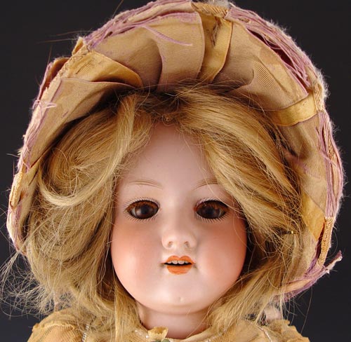 Appraisal: ARMAND MARSEILLE GERMAN BISQUE HEAD DOLL Sleepy brown eyes with