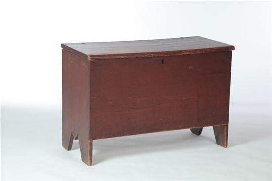 Appraisal: BLANKET CHEST Attributed to Maine early th century pine Six-board